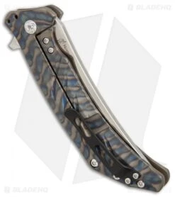 Kizer Pinkerton Nomad Flipper Knife Flamed Titanium (3.75" Satin) Ki4482A2 -Kizer Knife Shop Kizer Pinkerton Nomad flamed ti satin BHQ 68516 er side