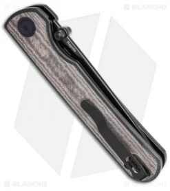 Kizer Rapids Liner Lock Knife Black G-10/Green Micarta (3.5" Black) -Kizer Knife Shop Kizer Rapids V3594C2 BHQ 137140 td side