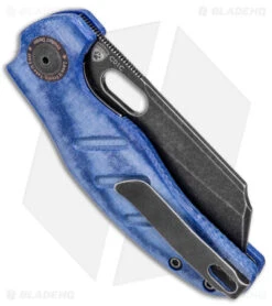 Kizer Sheepdog Liner Lock Thumb Hole Denim Micarta (3.25" Black SW) V4488C2 -Kizer Knife Shop Kizer Sheepdog C01C LL Denim Black SW BHQ 145739 jr side