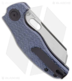 Kizer Sheepdog C01C Liner Lock Knife Blue Richlite (3.25" Satin) V4488C3 -Kizer Knife Shop Kizer Sheepdog C01C Liner Lock Knife Blue Richlite Satin V4488C3 BHQ 180085 kc side