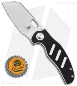 Kizer Mini Sheepdog C01C Folding Knife Black/White G-10 (2.6" Satin) KI3488C7 -Kizer Knife Shop Kizer Sheepdog C01C Mini LL Black White 2in Satin BHQ 145868 td size