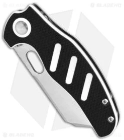 Kizer Mini Sheepdog C01C Folding Knife Black/White G-10 (2.6" Satin) KI3488C7 -Kizer Knife Shop Kizer Sheepdog C01C Mini LL Black White 2in Satin BHQ 145868 td spine
