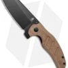 Kizer Vanguard Sheepdog Liner Lock Knife Natural Micarta (3.25" Black 10V) -Kizer Knife Shop Kizer Sheepdog C01C Natural Micarta Black V4488EB jr