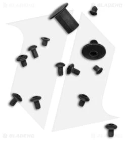 Kizer Sheepdog Frame Lock Knife Black Titanium (4" Black SW) Ki5488A1 -Kizer Knife Shop Kizer Sheepdog Frame Lock Knife Black Titanium 4in Black SW BHQ 180475 td screws