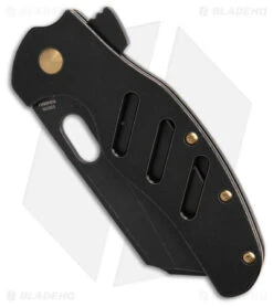 Kizer Sheepdog Frame Lock Knife Black Titanium (4" Black SW) Ki5488A1 -Kizer Knife Shop Kizer Sheepdog Frame Lock Knife Black Titanium 4in Black SW BHQ 180475 td spine