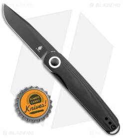 Kizer Azo Squidward Liner Lock Knife Black G-10 (2.75" Black) V3604C2 -Kizer Knife Shop Kizer Squidward Azo Black G 10 Black BHQ 144098 jr bottlecap