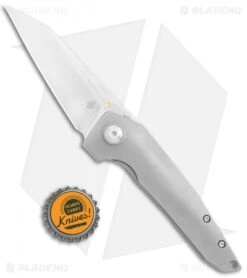 Kizer Steven Kempa VK1-FL Flipper Knife Titanium (3.3" Satin) KI4565 -Kizer Knife Shop Kizer Steven Kempa VK1 FL Flipper Ti Satin BHQ 121120 jr bottlecap