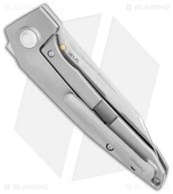 Kizer Steven Kempa VK1-FL Flipper Knife Titanium (3.3" Satin) KI4565 -Kizer Knife Shop Kizer Steven Kempa VK1 FL Flipper Ti Satin BHQ 121120 jr side