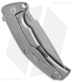 Kizer TK Knives MjÃ¶lnir Frame Lock Knife (3.75" Stonewash) Ki4494 -Kizer Knife Shop Kizer TK Knives Mjolnir satin BHQ 52416 er side