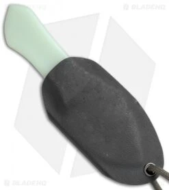 Kizer Thumbper Short Fixed Blade Neck Knife Natural G-10 (2" Stonewash) 1013 -Kizer Knife Shop Kizer Thumbper Long Goo Green SW 1013 BHQ 50470 jr sheath