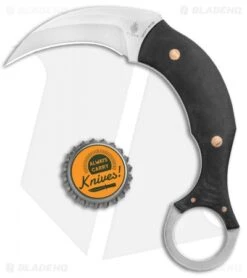 Kizer Tiger Claw Karambit Fixed Blade Knife Black G-10 (1.4" SW) 1041 -Kizer Knife Shop Kizer Tiger Claw Karambit Black G 10 SW BHQ 121109 jr bottlecap