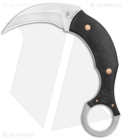 Kizer Tiger Claw Karambit Fixed Blade Knife Black G-10 (1.4" SW) 1041 -Kizer Knife Shop Kizer Tiger Claw Karambit Black G 10 SW BHQ 121109 jr