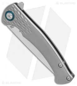 Kizer Uli Hennicke Sealion Frame Lock Knife Titanium (3.3" Satin) Ki4509 -Kizer Knife Shop Kizer Uli Hennicke Sealion ti satin Ki4509 BHQ 52402 er spine