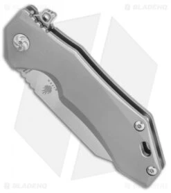 Kizer Uprising Wharncliffe Frame Lock Knife Titanium (3.6" Satin) Ki4491A2 -Kizer Knife Shop Kizer Uprising Wharncliffe ti satin Ki4491A2 BHQ 52447 er spine