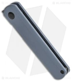 Kizer Vanguard Feist Front Flipper Knife Gray G-10 (2.8" Black) - BD1N -Kizer Knife Shop Kizer Vangard Lundquist Feist Gray G 10 Black V3499E9 BHQ 118280 jr spine