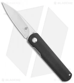 Kizer Vanguard Feist Front Flipper Knife Black G-10 (2.8" Stonewash) - BD1N