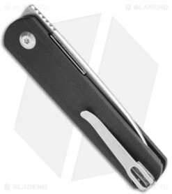 Kizer Vanguard Feist Front Flipper Knife Black G-10 (2.8" Stonewash) - BD1N -Kizer Knife Shop Kizer Vangard Lundquist Feist Translucent Black G 10 SW V3499E5 BHQ 118286 jr side