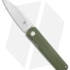 Kizer Vanguard Feist Front Flipper Knife Green G-10 (2.8" Stonewash) - BD1N -Kizer Knife Shop Kizer Vangard Lundquist Feist Translucent Green G 10 SW V3499E7 BHQ 118283 jr