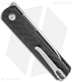 Kizer Vanguard Feist Front Flipper Knife Carbon Fiber (2.8" Stonewash BD1N) -Kizer Knife Shop Kizer Vangard Lundquist Feist Twill CF SW V3499E3 BHQ 118278 jr side