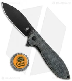 Kizer Vanguard Azo Infinity Liner Lock Knife Black Micarta (3" Black) V3579 -Kizer Knife Shop Kizer Vanguard Azo Infinity LL Black Micarta Black V3579N1 BHQ 121139 jr bottlecap