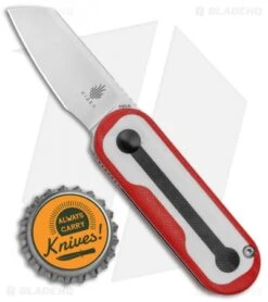 Kizer Azo/Liz Mini Bay Detent Slip Joint Knife Red G-10 (1.9" Satin) -Kizer Knife Shop Kizer Vanguard Azo Liz Mini Bay Detent SJ Red G 10 Satin BHQ 121147 jr bottlecap 2