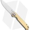 Kizer Vanguard Brass Begleiter Liner Lock Knife (3.5" Stonewash) -Kizer Knife Shop Kizer Vanguard Brass Begleiter Liner Lock Knife 3.5 Stonewash BHQ 113210 LS