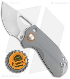 Kizer Vanguard Catshark Slip Joint Knife Gray G-10 (1.9" Satin) -Kizer Knife Shop Kizer Vanguard Catshark SJ Gray G 10 Satin BHQ 121173 jr bottlecap