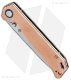 Kizer Knife Shop -Kizer Knife Shop Kizer Vanguard Copper Begleiter Liner Lock Knife 3.5 Stonewash BHQ 113208 LS Spine