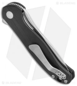 Kizer Vanguard Cucchiara Bad Dog Flipper Knife Black G-10 (3" Stonewash) V3463A1 -Kizer Knife Shop Kizer Vanguard Cucchiara Bad Dog Black G 10 SW V3463A1 BHQ 50468 jr side