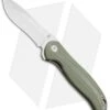 Kizer Vanguard Cucchiara Bad Dog Flipper Knife Green G-10 (3" Stonewash) V3463A2