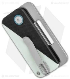 Kizer Walnut Slip Joint Knife Black/White G-10 (2" Stonewash) V2592N1 -Kizer Knife Shop Kizer Vanguard Domin LL Black White G 10 Satin BHQ 117063 jr side