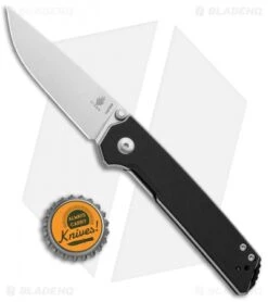 Kizer Vanguard Domin Mini Liner Lock Folding Knife Black G-10 (2.9" Stonewash) -Kizer Knife Shop Kizer Vanguard Domin Mini LL Black SW V3516N2 BHQ 93988 jr bottlecap