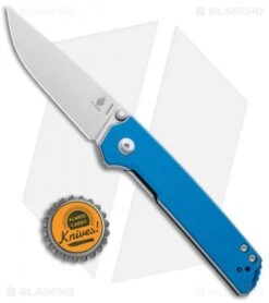 Kizer Vanguard Domin Mini Liner Lock Folding Knife Blue (2.9" Stonewash) -Kizer Knife Shop Kizer Vanguard Domin Mini LL Blue SW V3516N2 BHQ 93991 jr bottlecap