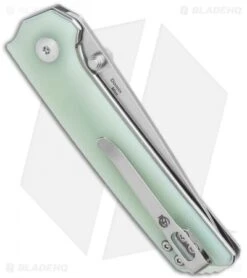 Kizer Vanguard Domin Mini Liner Lock Folding Knife Jade G-10 (2.9" SW) Bearings -Kizer Knife Shop Kizer Vanguard Domin Mini LL Jade G 10 SW V3516N5 BHQ 122454 jr side