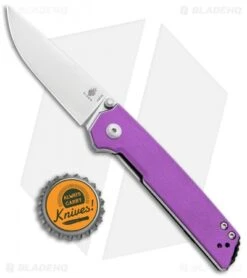 Kizer Vanguard Domin Mini Liner Lock Folding Knife Purple G-10 (2.9" Stonewash) -Kizer Knife Shop Kizer Vanguard Domin Mini LL Pink G 10 SW BHQ 93992 jr bottlecap