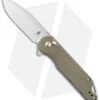 Kizer Vanguard Elstner Assassin XL Button Lock Knife Green Micarta (3.4" Satin) -Kizer Knife Shop Kizer Vanguard Elstner Assassin XL Button Lock Green Micarta Satin BHQ 169650 jr