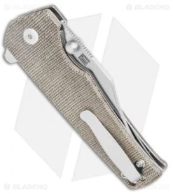 Kizer Vanguard Elstner Junges Liner Lock Knife Green Micarta (3" Satin) V3551N4 -Kizer Knife Shop Kizer Vanguard Elstner Junges LL Green Micarta Satin BHQ 121163 jr side