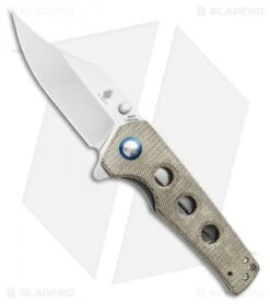 Kizer Vanguard Elstner Junges Liner Lock Knife Green Micarta (3" Satin) V3551N4