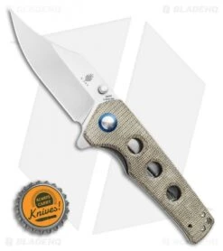 Kizer Vanguard Elstner Junges Liner Lock Knife Green Micarta (3" Satin) V3551N4 -Kizer Knife Shop Kizer Vanguard Elstner Junges Liner Lock Knife Green Micarta 3 Satin V3551N4 BHQ 120325 LS Bottleca5B