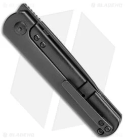 Kizer Feist Front Flipper Knife Black Titanium (2.8" Black) KI3499A5 -Kizer Knife Shop Kizer Vanguard Feist FF Black Aluminum Black BHQ 174322 jr side