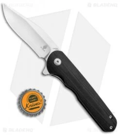 Kizer Vanguard Flashbang A1 Liner Lock Knife Black G-10 (3" Satin N690) V3454N1 -Kizer Knife Shop Kizer Vanguard Flashbang A2 LL Black G 10 Satin N690 BHQ 91650 jr bottlecap