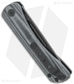 Kizer Vanguard Rolf Helbig Pinch Folder Smooth Black Micarta (3" Satin) V3009N4 -Kizer Knife Shop Kizer Vanguard Helbig Pinch LL Black Micarta Black V3009N4 BHQ 122319 jr side