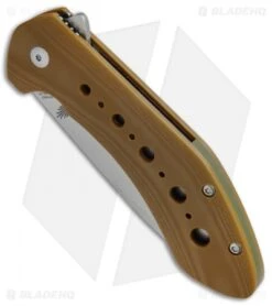 Kizer Vanguard Kala Liner Lock Knife Brown G10 (3.75" Stonewash) V4479A2 -Kizer Knife Shop Kizer Vanguard Kala Brown G 10 SW V4479A2 BHQ 50965 jr spine