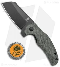 Kizer Vanguard Mini Sheepdog Knife Black Micarta (2.6" Black CPM-10V) -Kizer Knife Shop Kizer Vanguard Mini Sheepdog Black Micarta Black V3488EF BHQ 117220 jr bottlecap