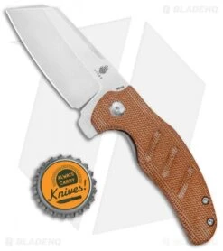 Kizer Vanguard Mini Sheepdog Knife Natural Micarta (2.6" Stonewash) -Kizer Knife Shop Kizer Vanguard Mini Sheepdog C01C LL Natural Micarta BHQ 117217 jr bottlecap