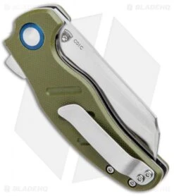 Kizer Vanguard Mini Sheepdog C01C Liner Lock Knife OD Green G-10 (2.6" Satin) -Kizer Knife Shop Kizer Vanguard Mini Sheepdog C01C LL OD Green G 10 Satin V3488A2 BHQ 80400 jr side