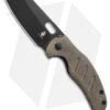 Kizer Vanguard Mini Sheepdog Thumb Hole Knife Green Micarta (2.6" Black 10V) -Kizer Knife Shop Kizer Vanguard Mini Sheepdog thumb Hole Knife Green Micarta 2in 6cm Black BHQ 121900 td