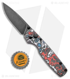 Kizer Vanguard Original Button Lock Knife FatCarbon (3" Black ELMAX) -Kizer Knife Shop Kizer Vanguard Original Button Lock Blue Red White Fat Carbon Black SW BHQ 175938 jr bottlecap