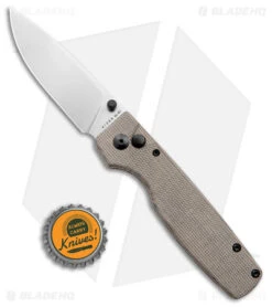 Kizer Vanguard Original XL Button Lock Knife Micarta (3" Satin 154CM) -Kizer Knife Shop Kizer Vanguard Original XL Button Lock Micarta Satin BHQ 175947 jr bottlecap
