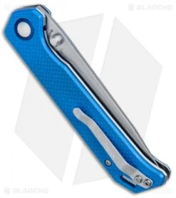 Kizer Azo Vanguard Series Begleiter Knife Blue G-10 (3.5" Stonewash) V4458A3 -Kizer Knife Shop Kizer Vanguard Series Begleiter Blue G 10 SW V4458A3 BHQ 80772 jr side